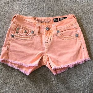 Neon Orange Miss Me Shorts